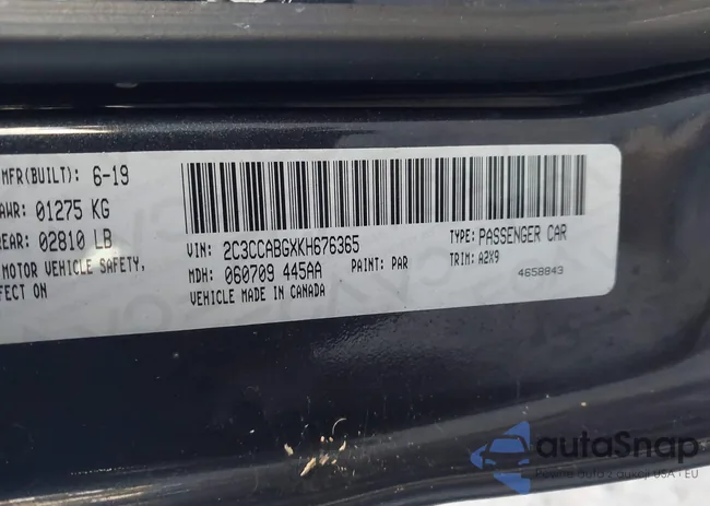 2C3CCABGXKH676365: 43240627