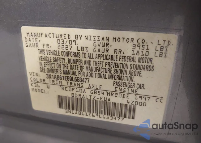 3N1AB61E69L653477: 43241892