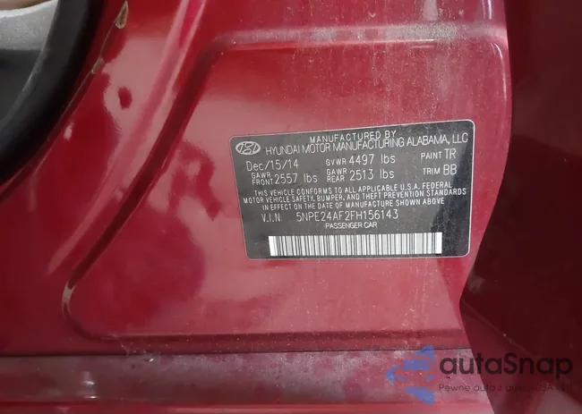 5NPE24AF2FH156143: 43241918