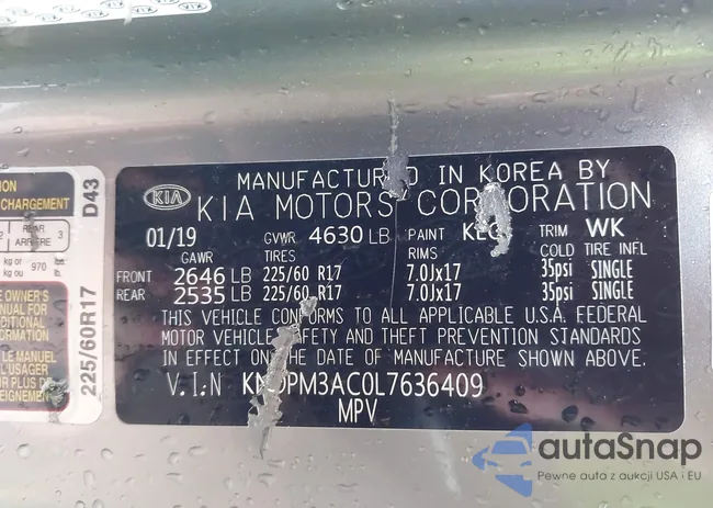 KNDPM3AC0L7636409: 43242025