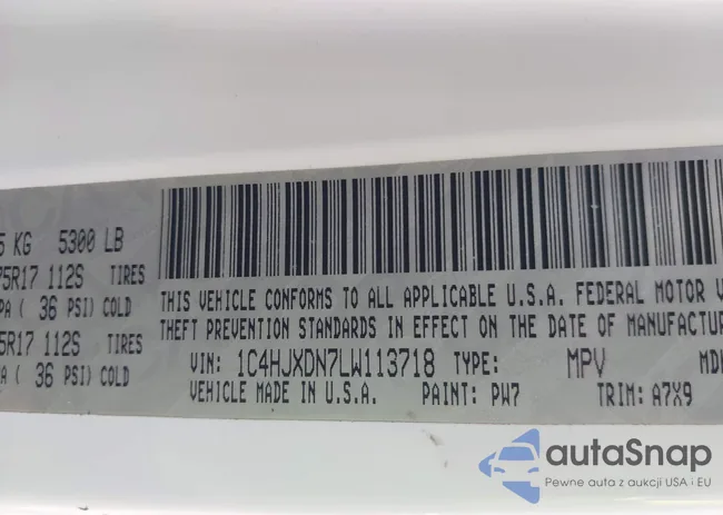 1C4HJXDN7LW113718: 43242061