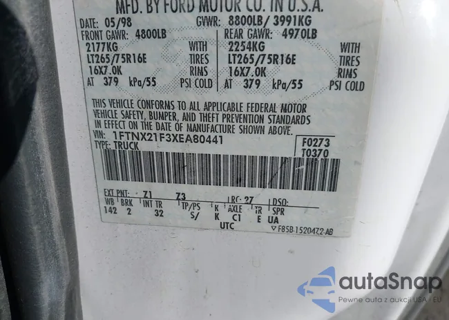 1FTNX21F3XEA80441: 43242069