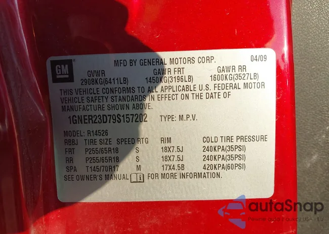 1GNER23D79S157202: 43242076