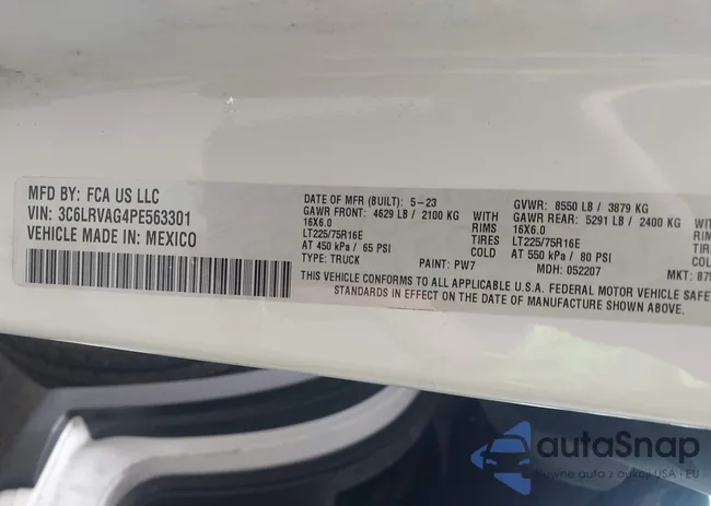 3C6LRVAG4PE563301: 43242129