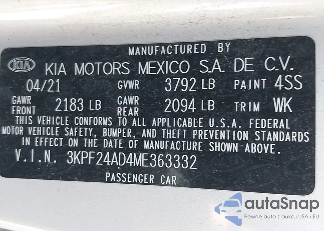 3KPF24AD4ME363332: 43242206