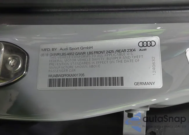 WUABWGFF0KA901705: 43242256