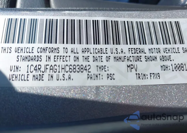 1C4RJFAG1HC683842: 43242272