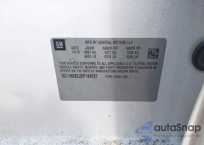 1G11H5SL2EF184727: 43242461