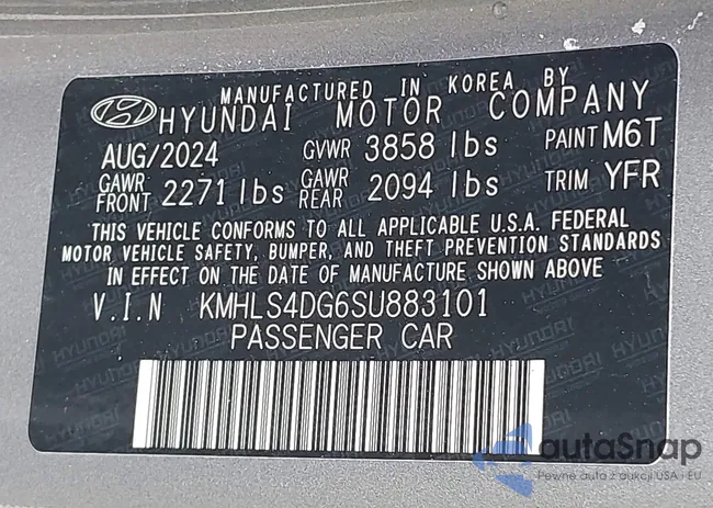 KMHLS4DG6SU883101: 43241528