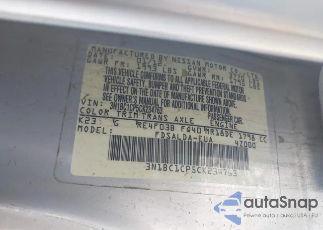 3N1BC1CP5CK234763: 43241593