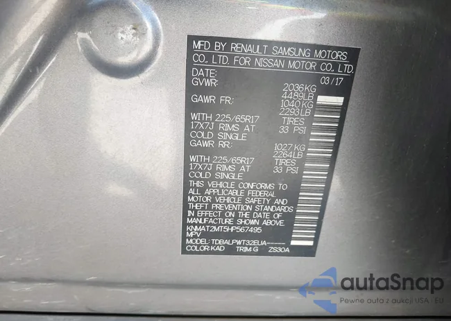 KNMAT2MT5HP567495: 43241681