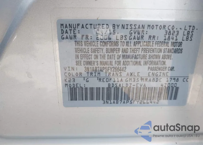 3N1AB7AP5FY266442: 43241691