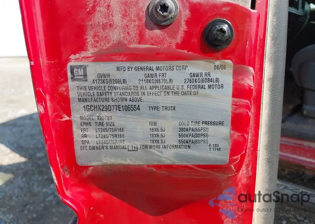 1GCHK29D77E106554: 43241795