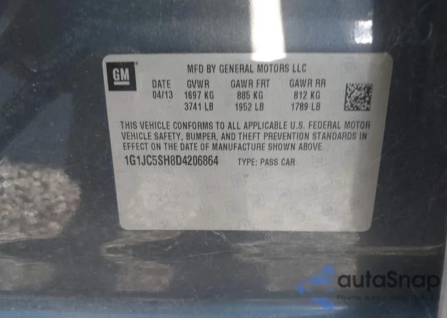 1G1JC5SH8D4206864: 43242983