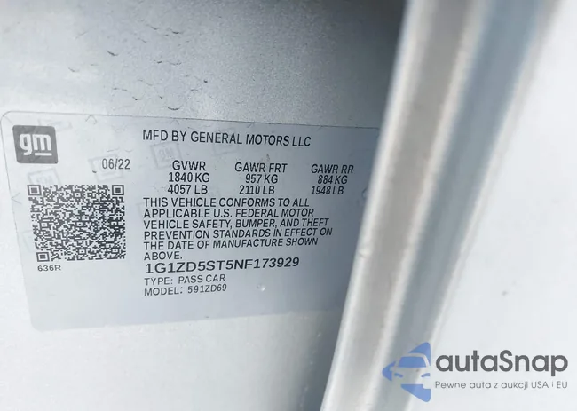 1G1ZD5ST5NF173929: 43243086