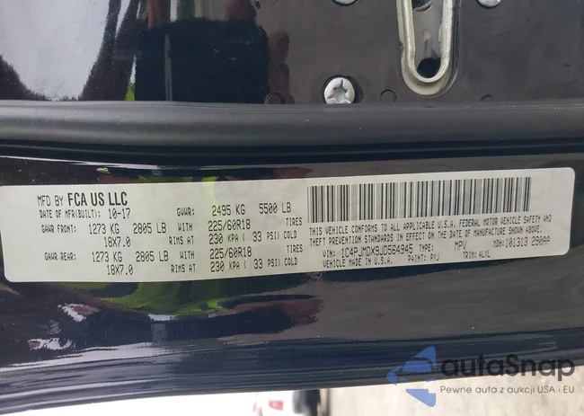 1C4PJMDX9JD564945: 43242792