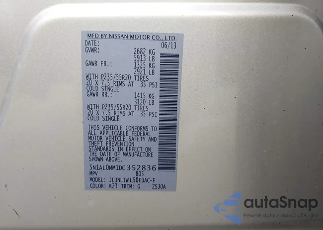 5N1AL0MM1DC352836: 43242814