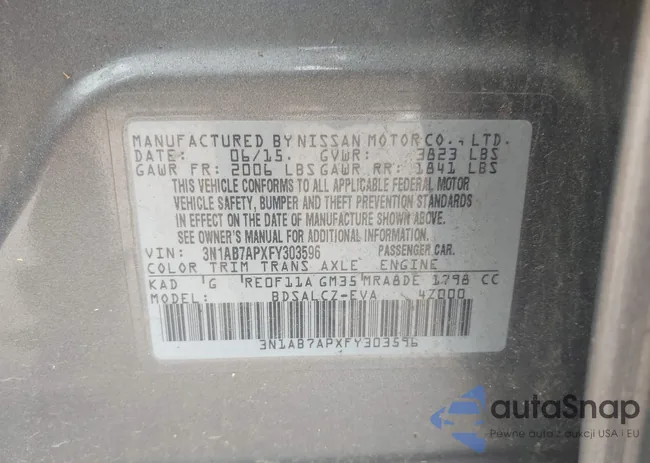 3N1AB7APXFY303596: 43243925