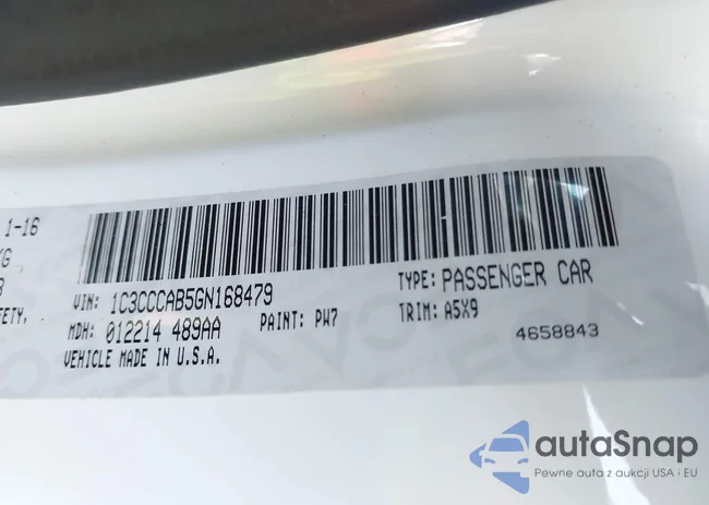 1C3CCCAB5GN168479: 43244157