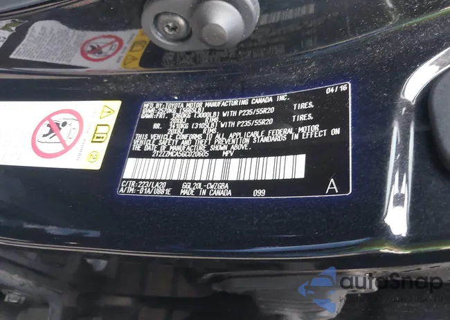 2T2ZZMCA5GC020605: 43244181