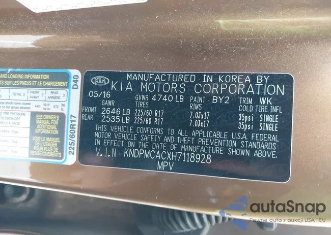 KNDPMCACXH7118928: 43244184