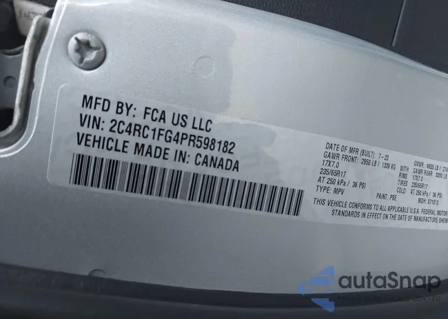 2C4RC1FG4PR598182: 43244244