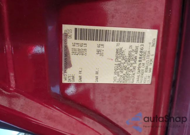 1N4AL3AP9FN886863: 43243480