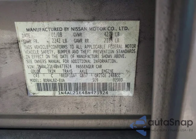 1N4AL21E48N473924: 43243565