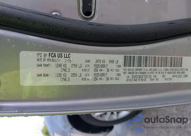 3C4PDCBG3FT637152: 43243615