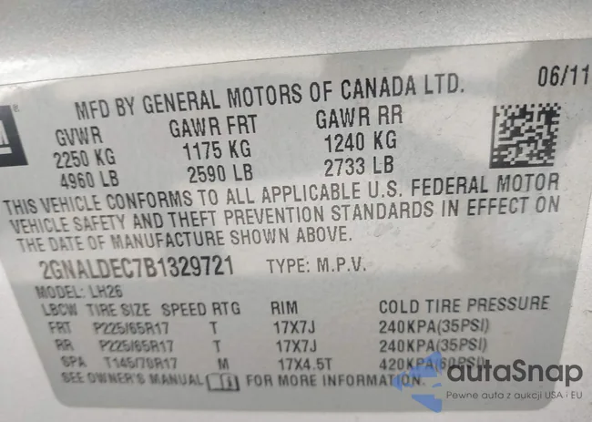 2GNALDEC7B1329721: 43243666