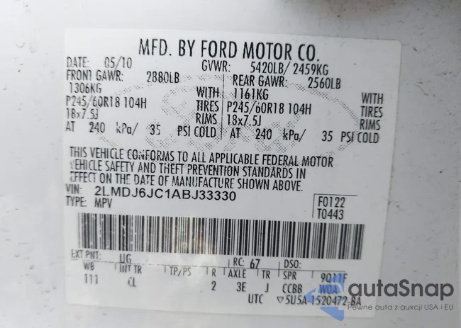 2LMDJ6JC1ABJ33330: 43243763