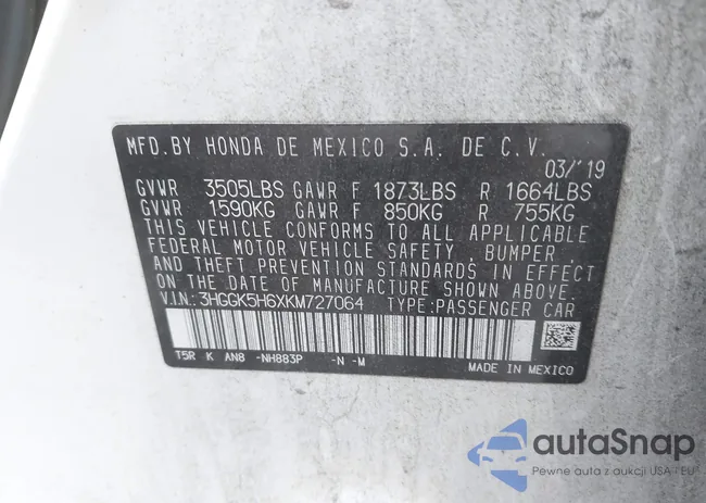 3HGGK5H6XKM727064: 43243847