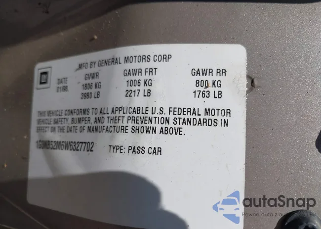 1G3NB52M6W6327702: 43244987