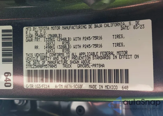 3TMCZ5AN8PM579045: 43245005