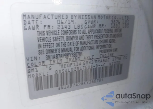 3N1AB7AP8KY380784: 43245012