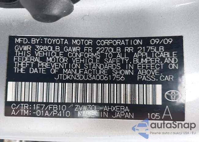 JTDKN3DU3A0061756: 43245035