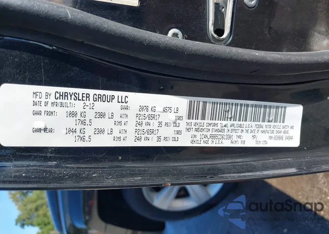 1C4NJRBB5CD613301: 43245136