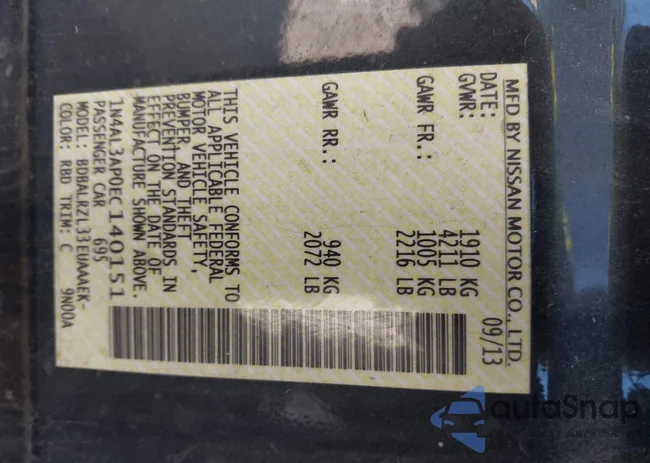 1N4AL3AP0EC140151: 43245238