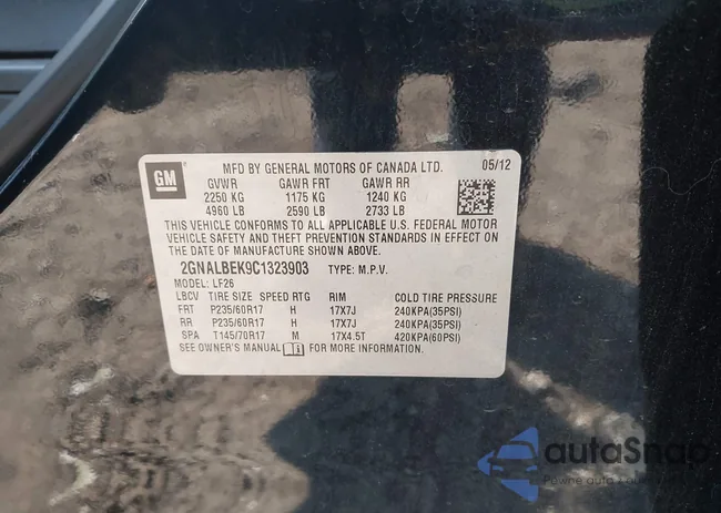 2GNALBEK9C1323903: 43245265