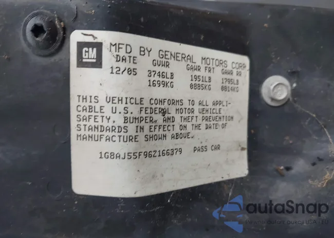 1G8AJ55F96Z166379: 43245391