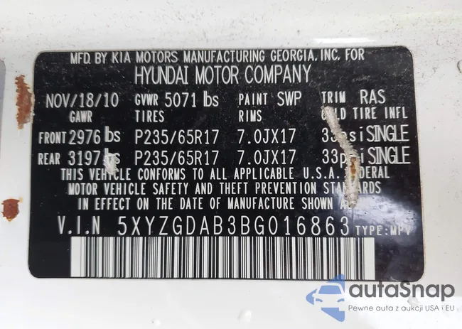 5XYZGDAB3BG016863: 43245454