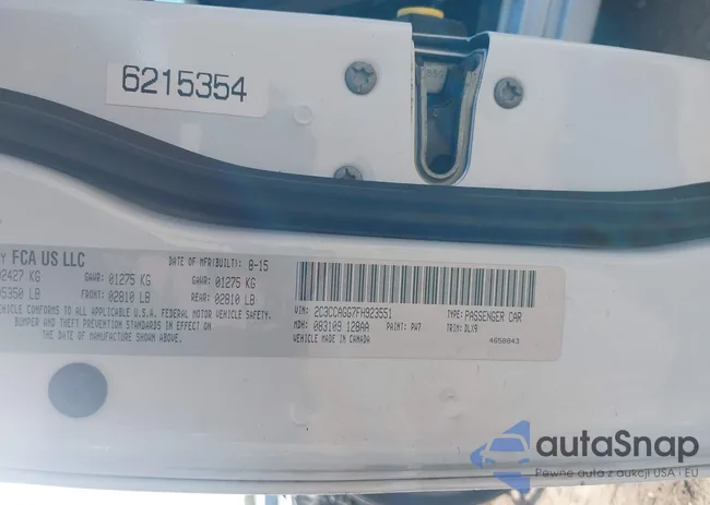 2C3CCAGG7FH923551: 43244491