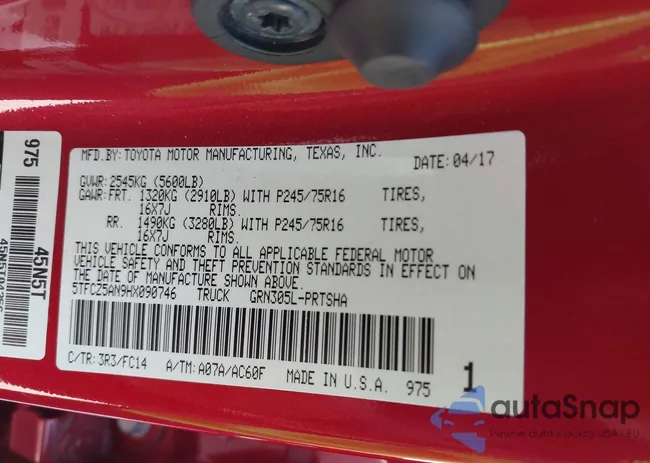 5TFCZ5AN9HX090746: 43244513