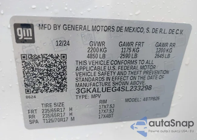 3GKALUEG4SL233298: 43244672