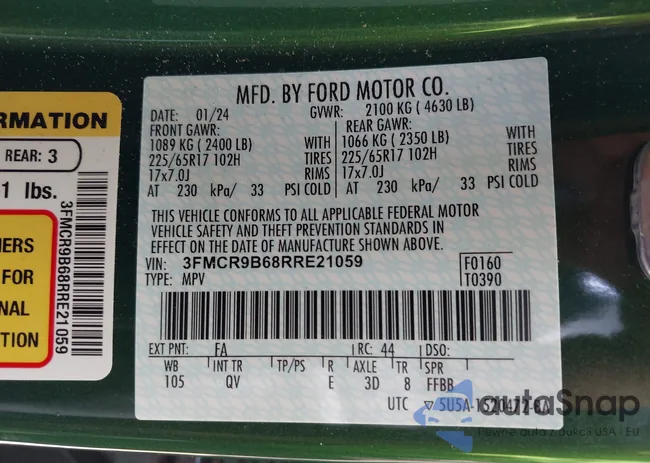 3FMCR9B68RRE21059: 43244737