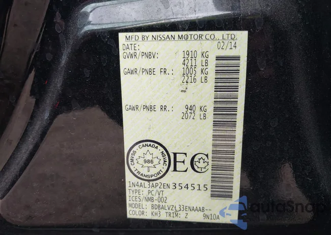 1N4AL3AP2EN354515: 43244787