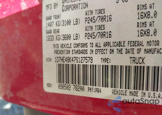 1D7HE48K47S127579: 43244792