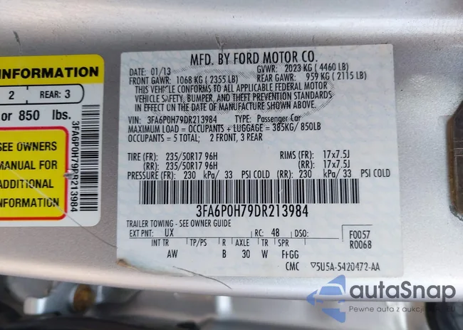 3FA6P0H79DR213984: 43245901