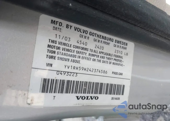 YV1RH59H242374586: 43245913