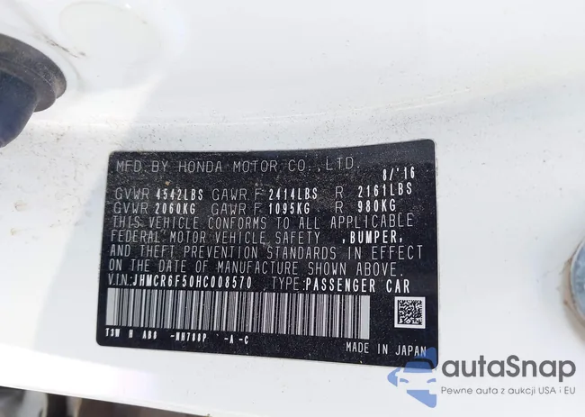 JHMCR6F50HC008570: 43246012